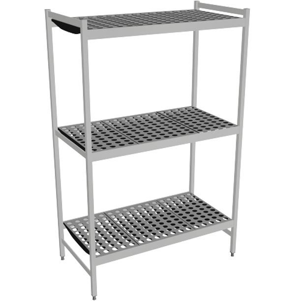Fermostock 6611 - 3 etager - 1080x560x1800 mm (bxdxh)