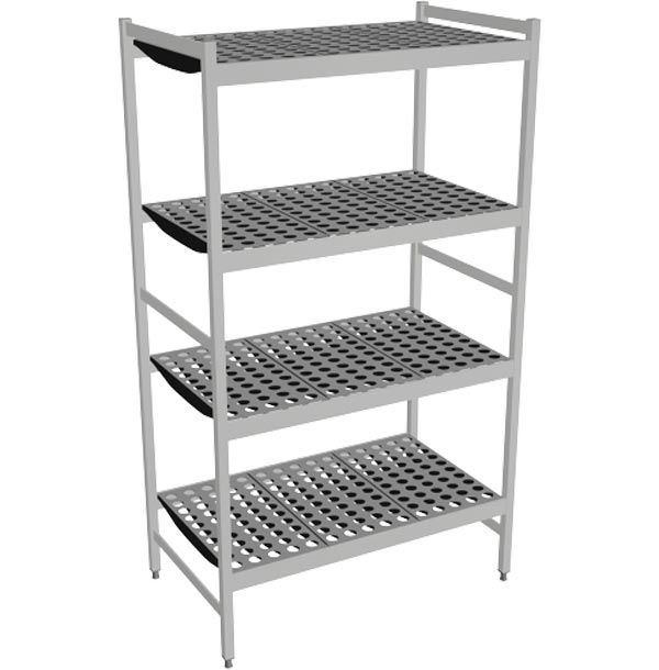 Fermostock 6611 - 4 etager - 960x560x1800 mm (bxdxh)