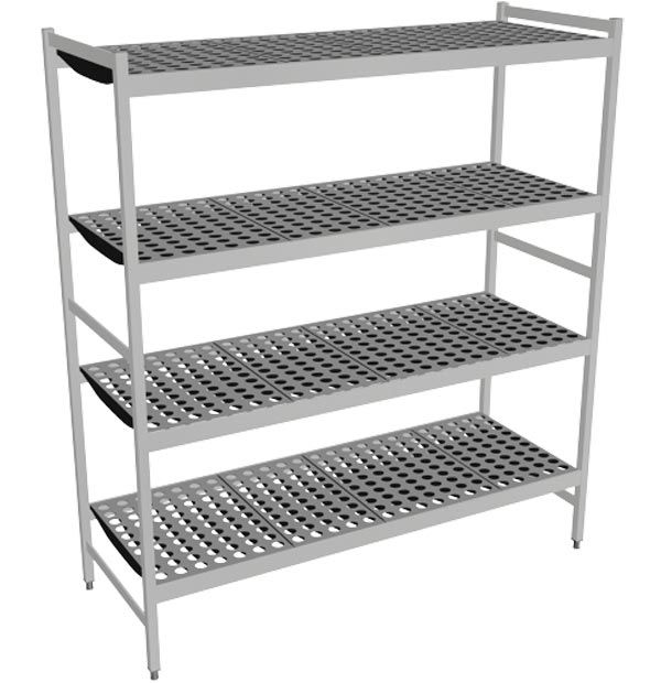 Fermostock 6611 - 4 våningar - 1500x560x1685 mm (bxdxh)