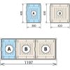 Fermostock set 3 vaschette di raccolta 460X1170 per 6611/6622/6811