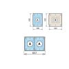 Fermostock 2 vassoi di raccolta 460x1470 per 6611/6622/6811 - 2xA