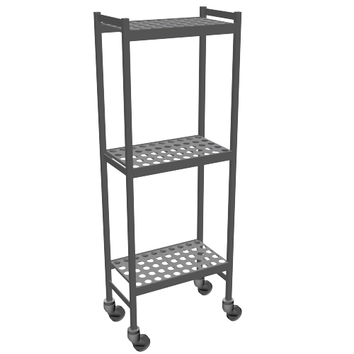 Fermostock rackvagn 6611 - 660x360x1792 mm. (bxdxh) - 3 våningar