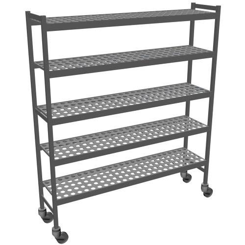 Fermostock rackvagn 6611 - 1500x560x1792 mm. (bxdxh) - 5 våningar