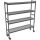 Fermostock rackvagn 6611 - 1500x360x1792 mm. (bxdxh) - 4 våningar