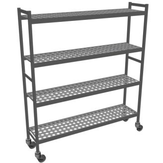 Fermostock Regalwagen 6611 - 1620x360x1792 mm. (BxTxH) - 4 Etagen